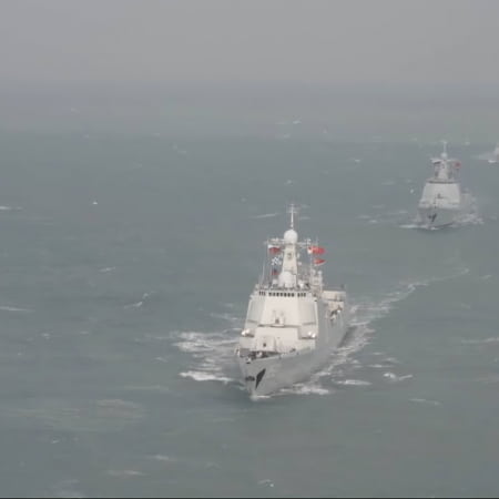 China and Russia conduct joint naval exercises