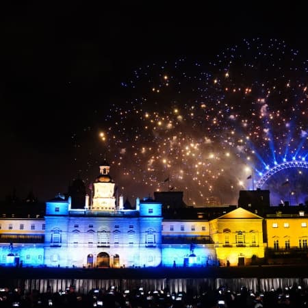 Great Britain demonstrated support for Ukraine during the New Year fireworks in London