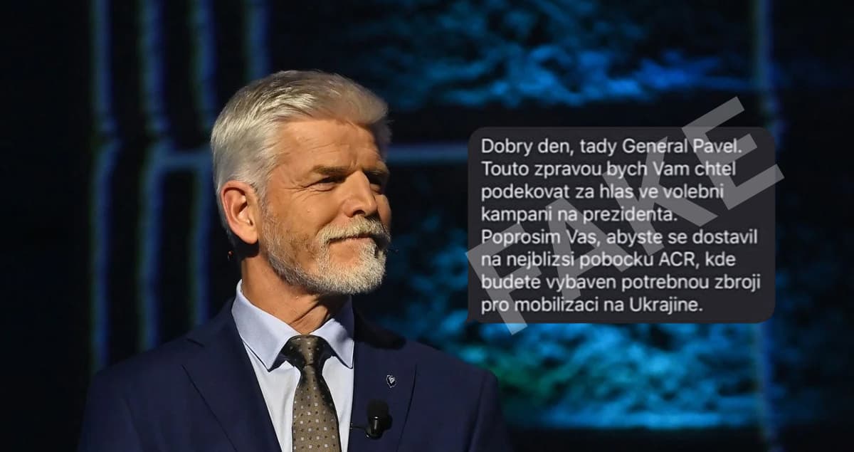 У Чехії люди отримали фейкові розсилку нібито від імені кандидата в президенти Петра Павела із закликом до мобілізації через війну в Україні