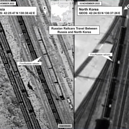 The United States Intel captures shipping weapons from North Korea to Russian Forces by Russian railcars — White House National Security Council spokesman John Kirby during a briefing