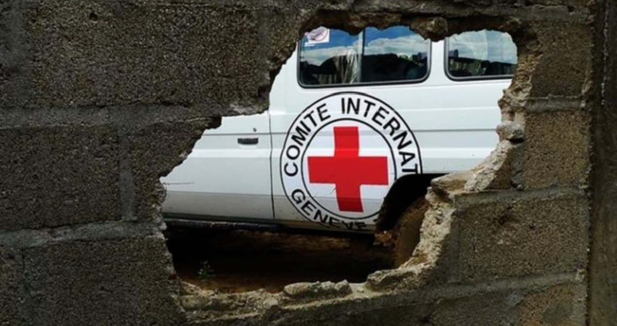 The International Committee of the Red Cross may have provided computer equipment to the temporary occupation administration of the Pershotravnevyi district