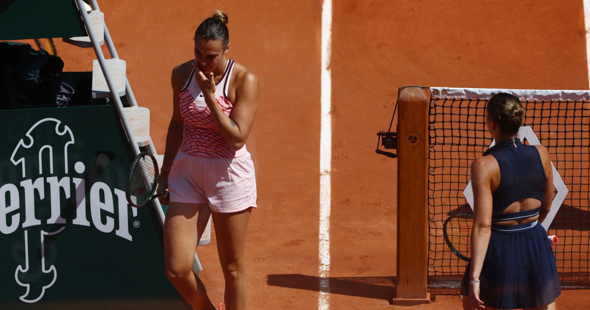 French Open Tennis Championships’ spectators boo Ukrainian tennis player Kostiuk for refusing to shake hands with Belarusian rival Sabalenka