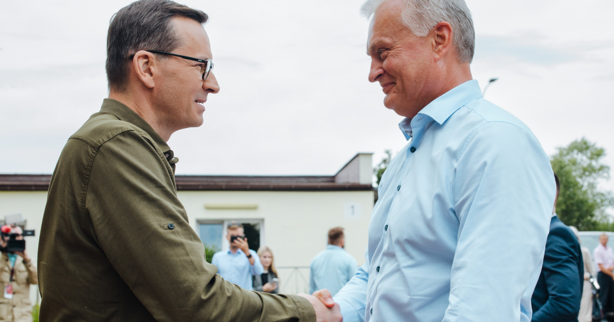 President of Lithuania Gitanas Nausėda meets with Prime Minister of Poland Mateusz Morawiecki