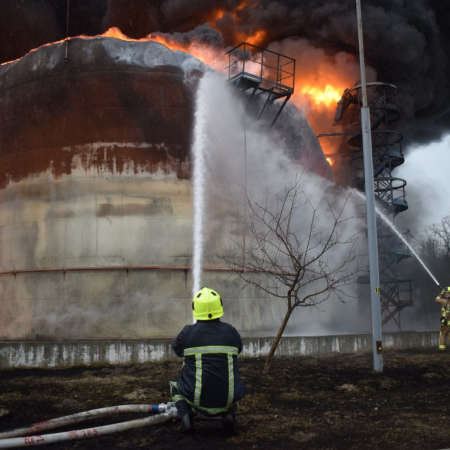 On the night of August 10, Russia destroyed an oil depot in the Rivne region