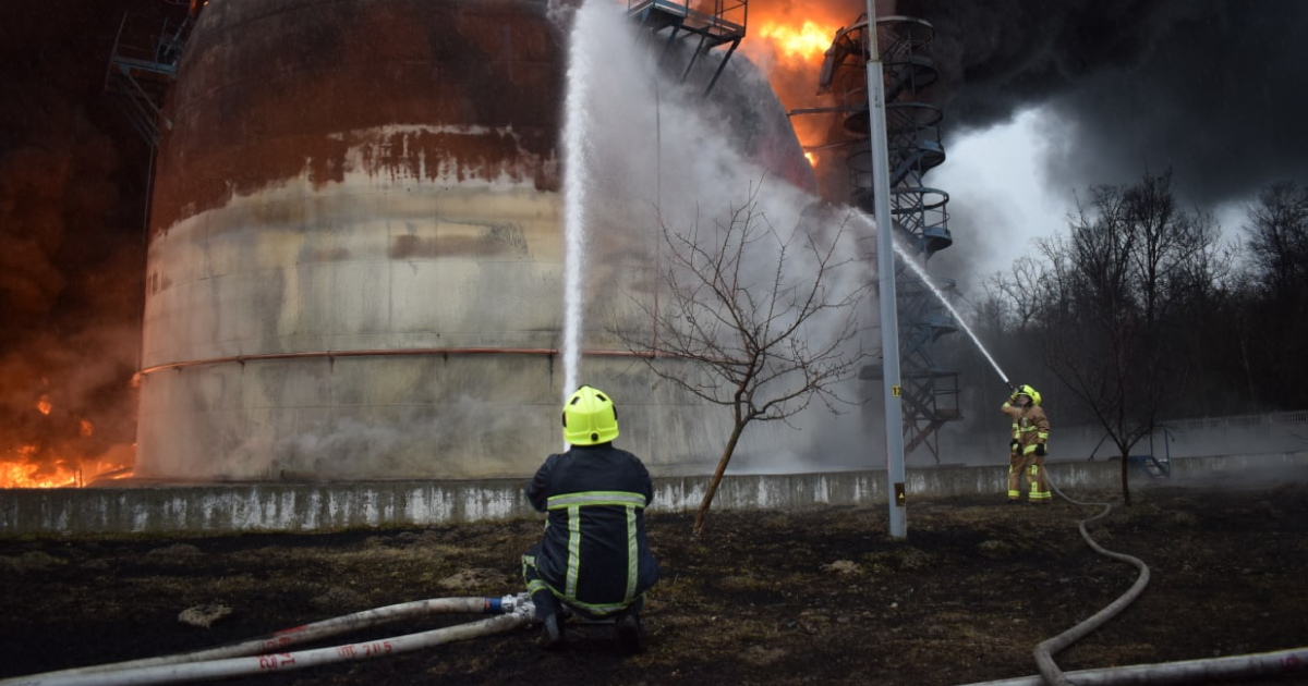 On the night of August 10, Russia destroyed an oil depot in the Rivne region