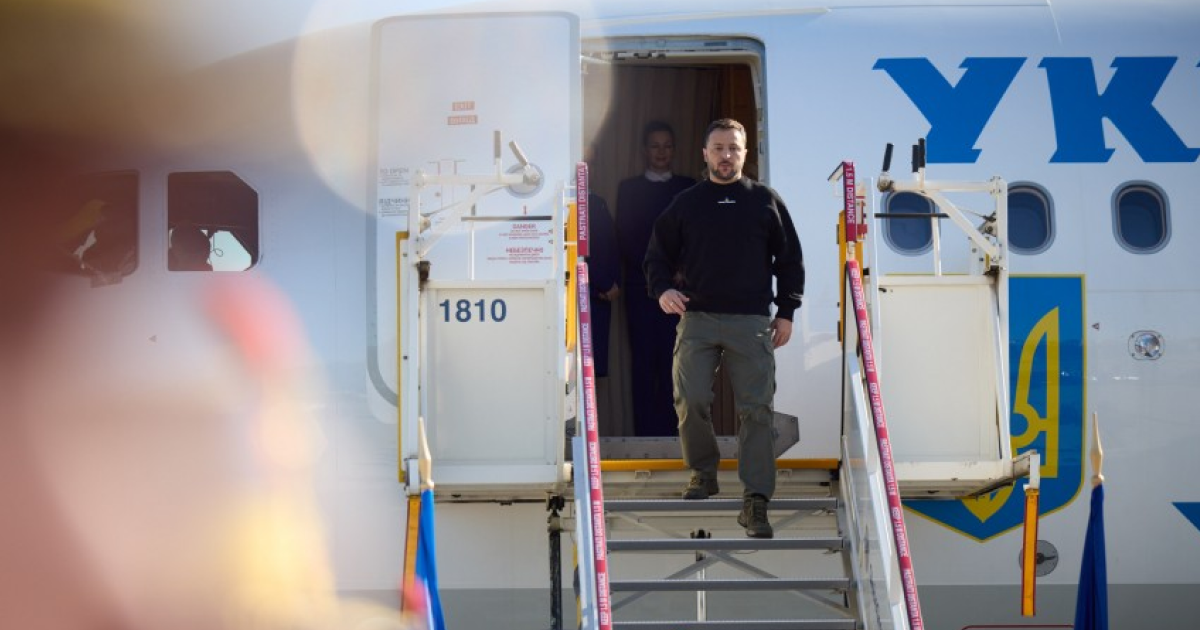 Volodymyr Zelenskyy arrives in Brussels on an unannounced visit