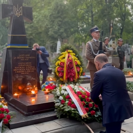 The President of Poland honored the memory of the fallen soldiers of the Ukrainian People's Republic in the battles with the Bolsheviks