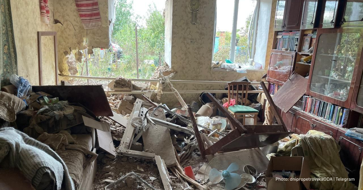 Russian shelling of Nikopol district injures a pregnant woman and a four-year-old boy